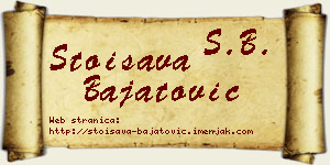 Stoisava Bajatović vizit kartica